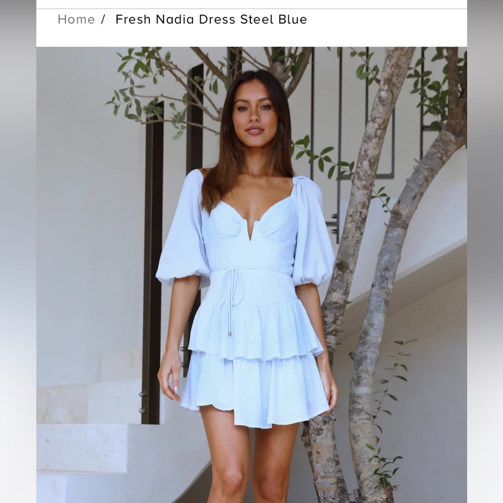 HELLOMOLLY Fresh Nadia Steel Dress